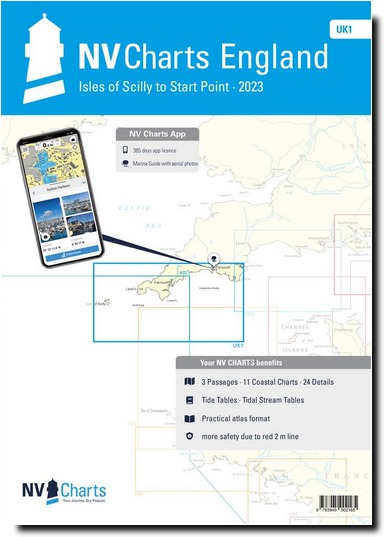 UK1 NV. Atlas England Isles of Scilly to Start Point
