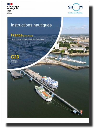 Instructions Nautiques SHOM C23 France Côte Ouest